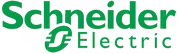 Green Schneider Electric logo with a stylized