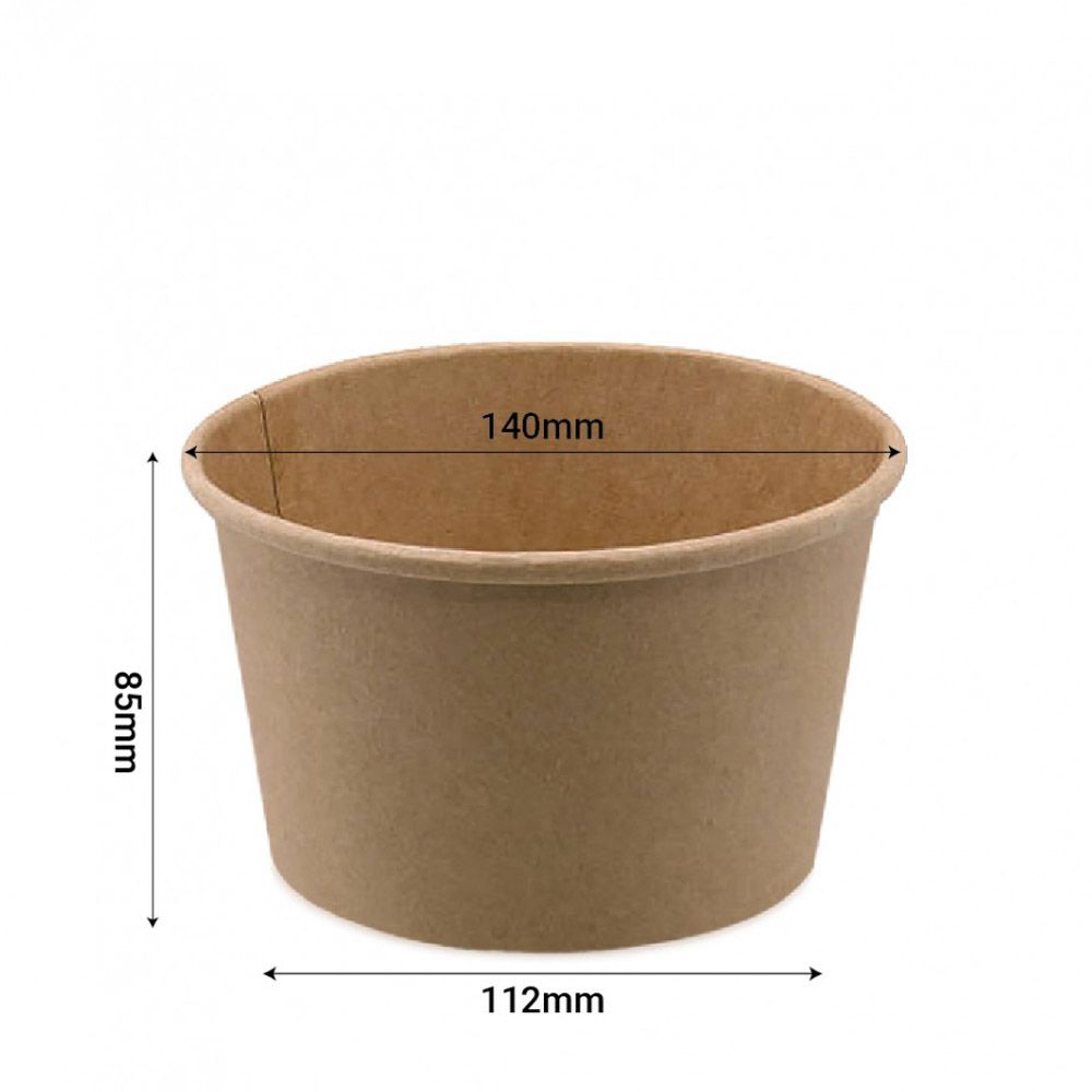850cc Paper Bowl (Brown)