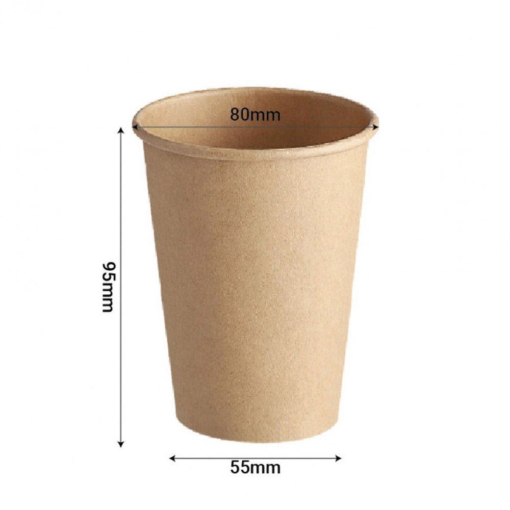 8oz Single Wall Cup (Brown)