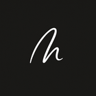 White cursive letter 
