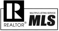 A black and white logo for a realtor multiple listing service.