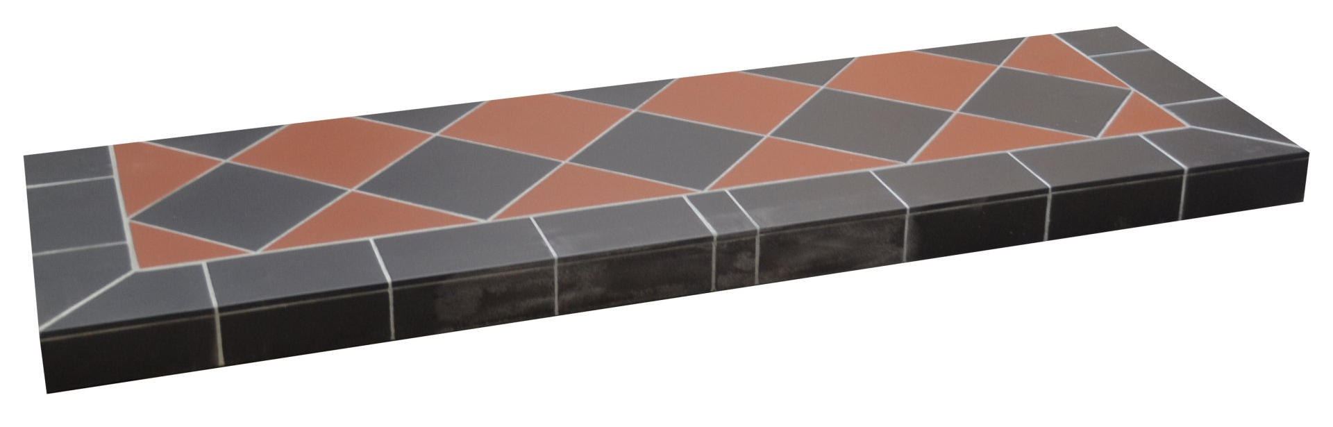 The Gallery Collection Diamond Quarry Ceramic Tile Hearth Flamecraft
