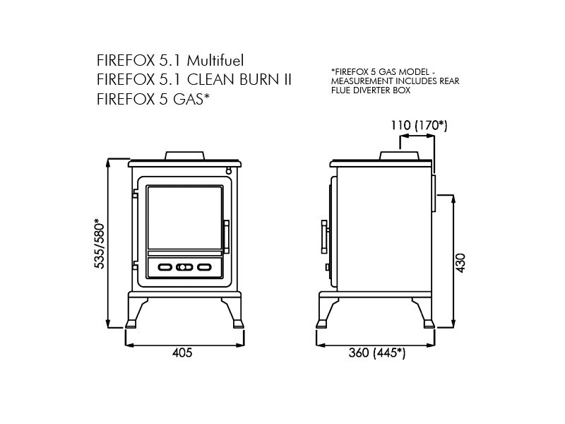 Firefox 5 Gas Stove Flamecraft
