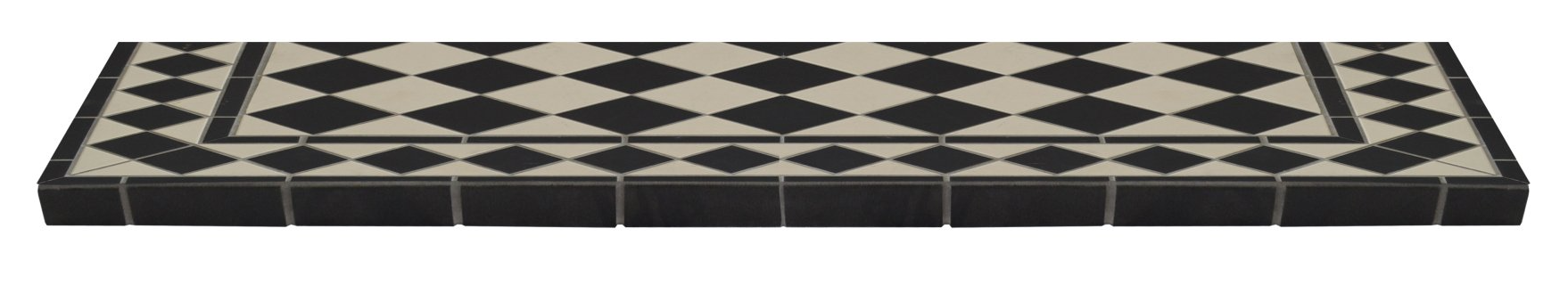 Harlequin Ceramic Tile Hearth