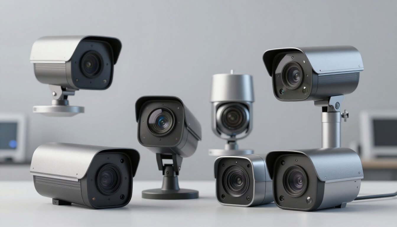 Telecamere di sicurezza con luce stroboscopica e allarme acustico, con la scritta