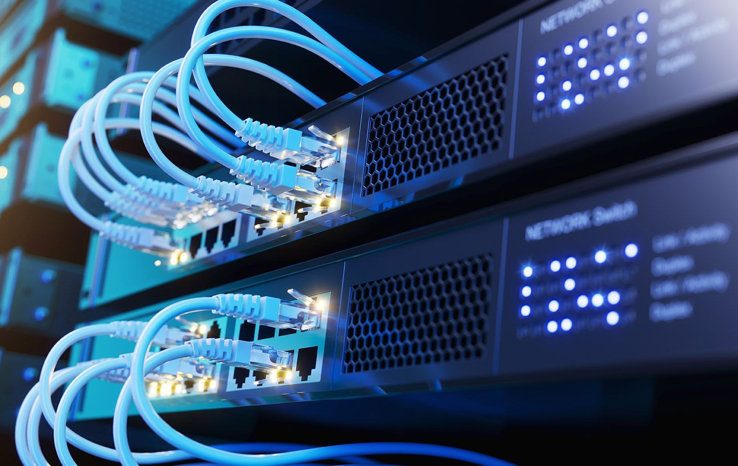 Organized network cables