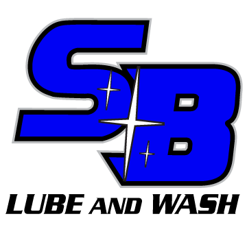 A blue sb logo with a white star on a white background.