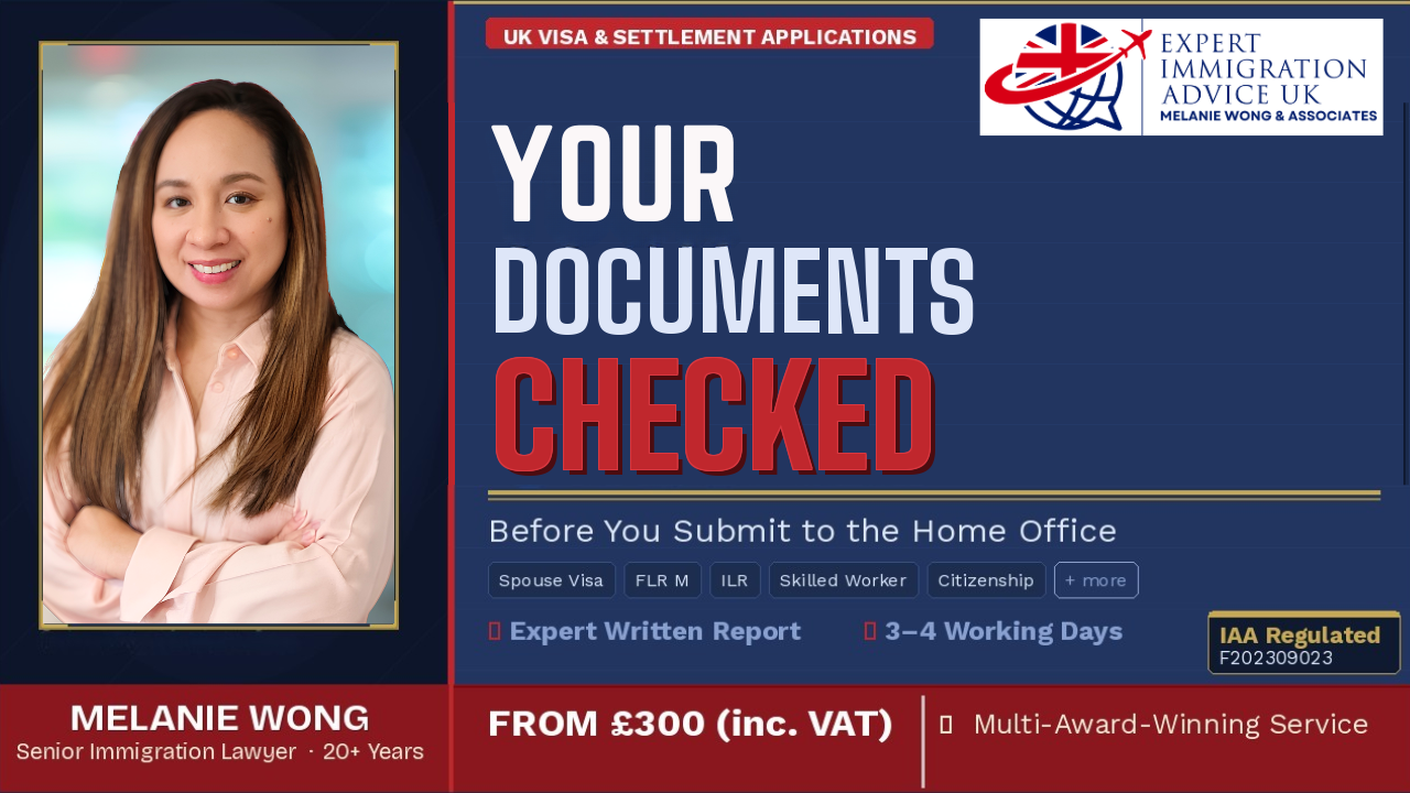 UK Visa Checking Service by Melanie Wong | Expert Immigration Advice UK