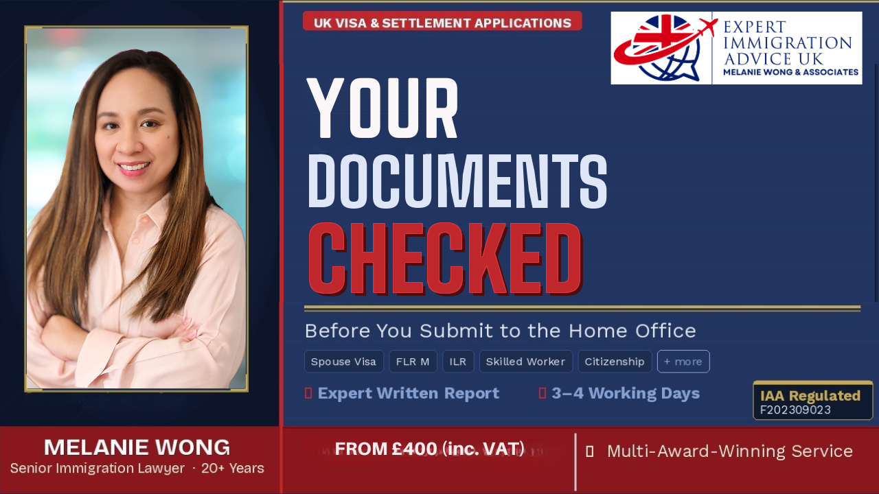 UK Visa Checking Service by Melanie Wong | Expert Immigration Advice UK