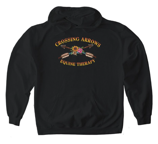 Black hoodie with 