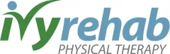 Myrehab Physical Therapy logo in green and gray with stylized human figure and leaf