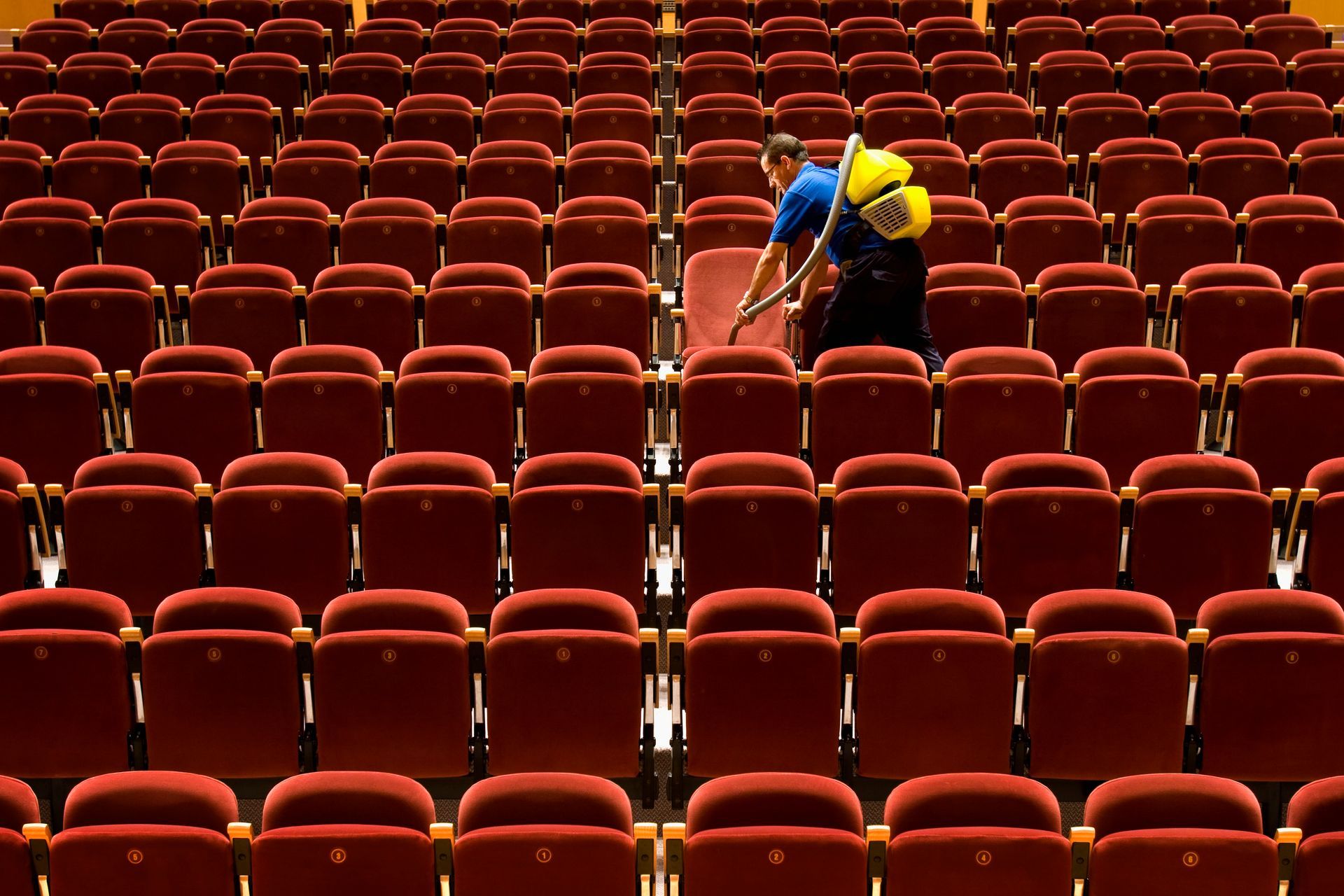 Clean, empty performance venue ready for the next show