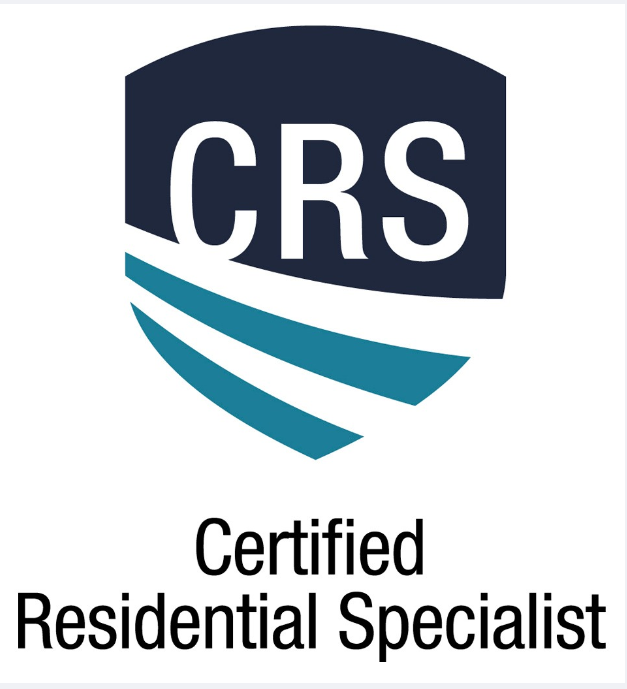 CRS logo: a dark blue shield with three teal stripes,