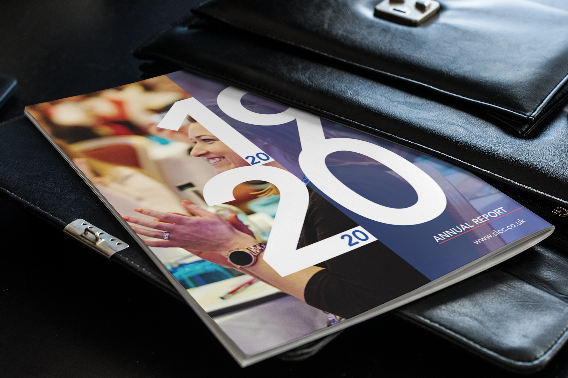 Annual report with the numbers 