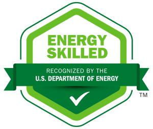 Energy Star logo with green hexagon and banner reading “Recognized by the U.S. Department of Energy”