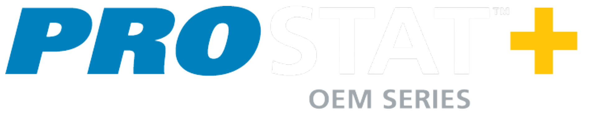 Blue “PRO” logo with yellow plus sign and gray “OEM SERIES” text on white background