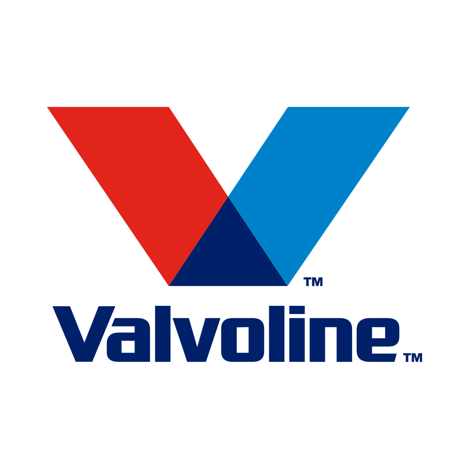 Valvoline logo with red and blue “V” above blue wordmark