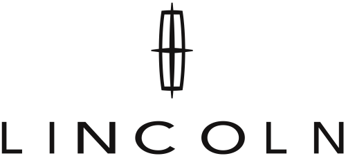 A black and white lincoln logo on a white background.
