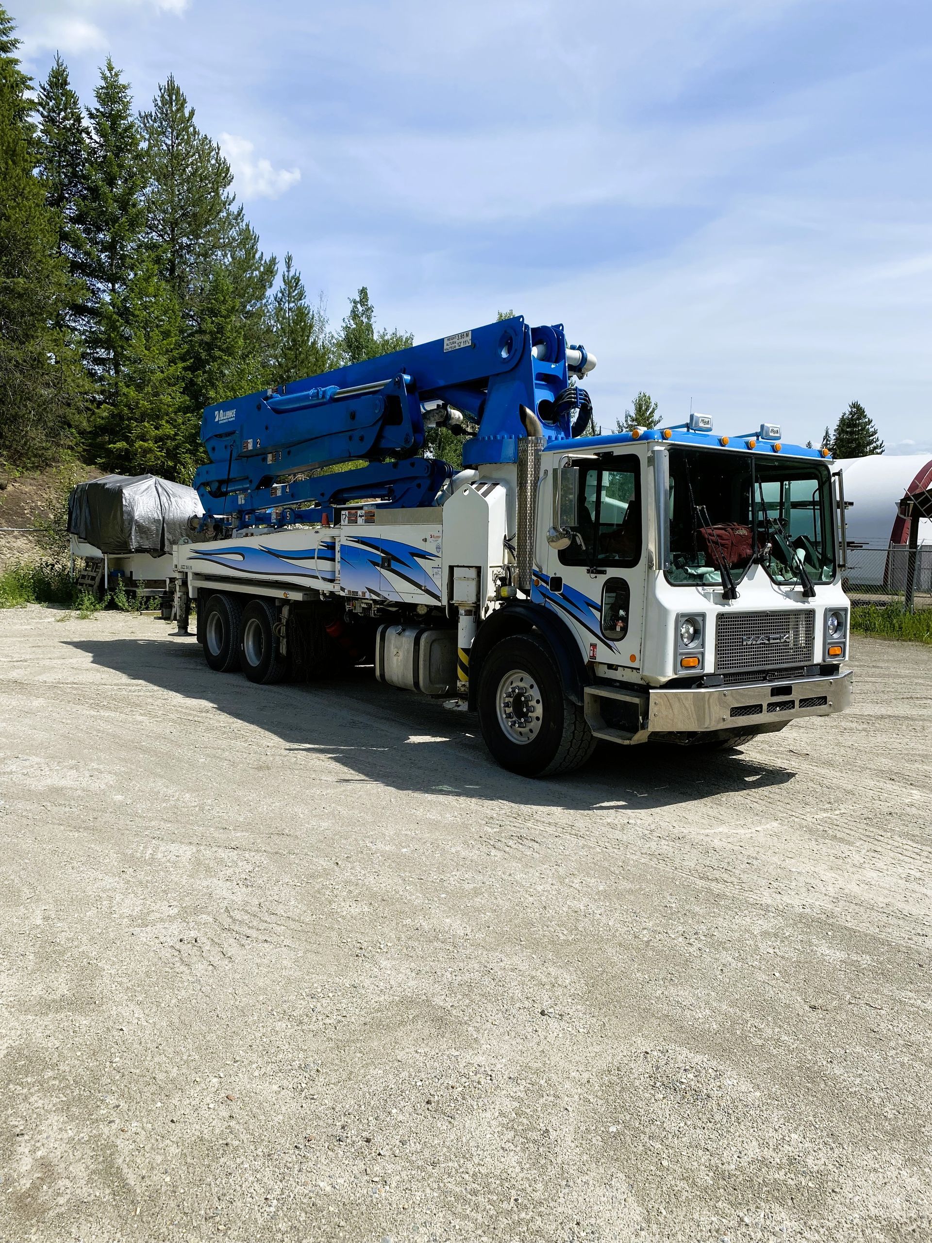 used 2018 Alliance 38m concrete pump for sale
