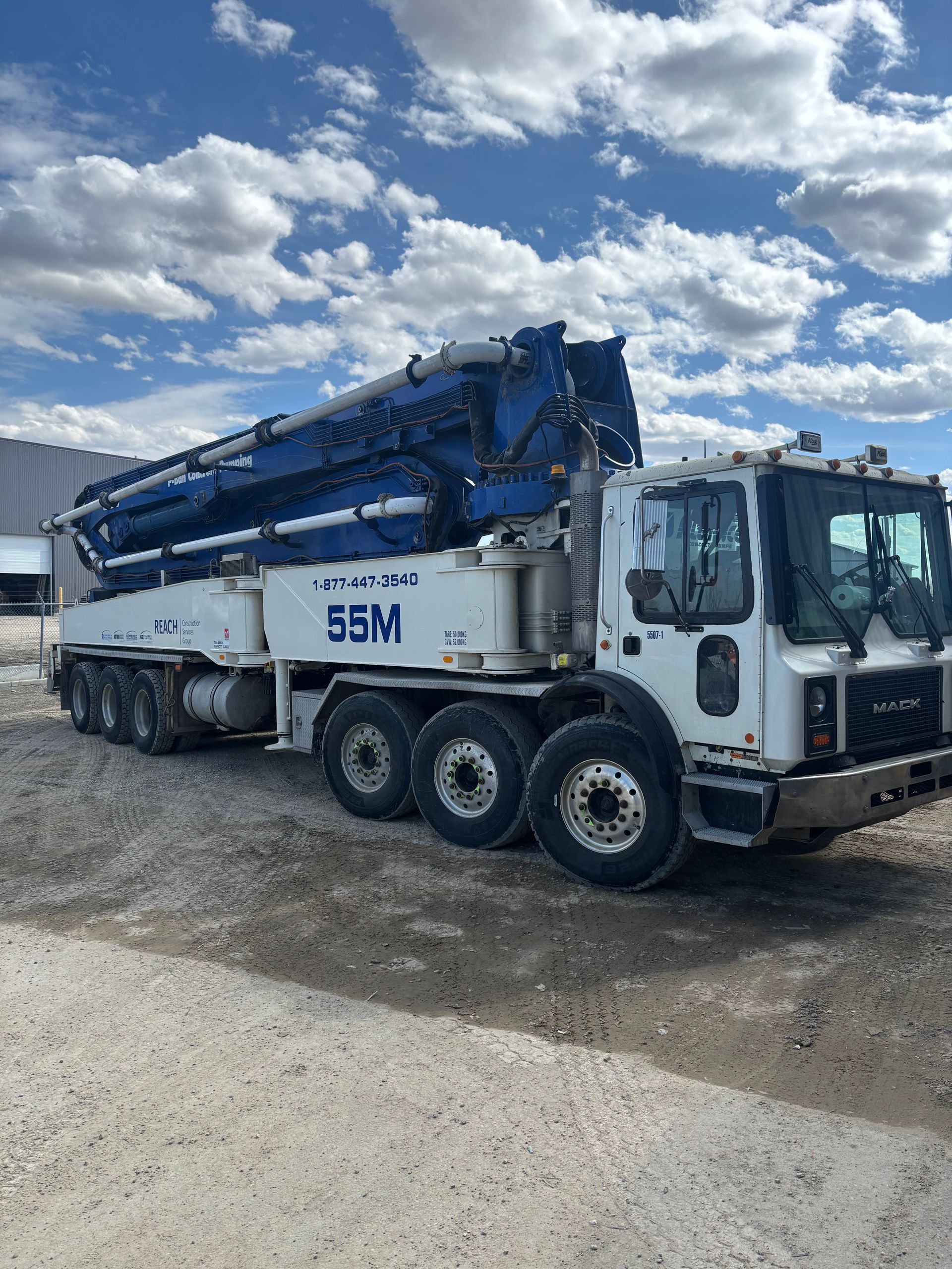 used 2007 Alliance 55m concrete pump for sales