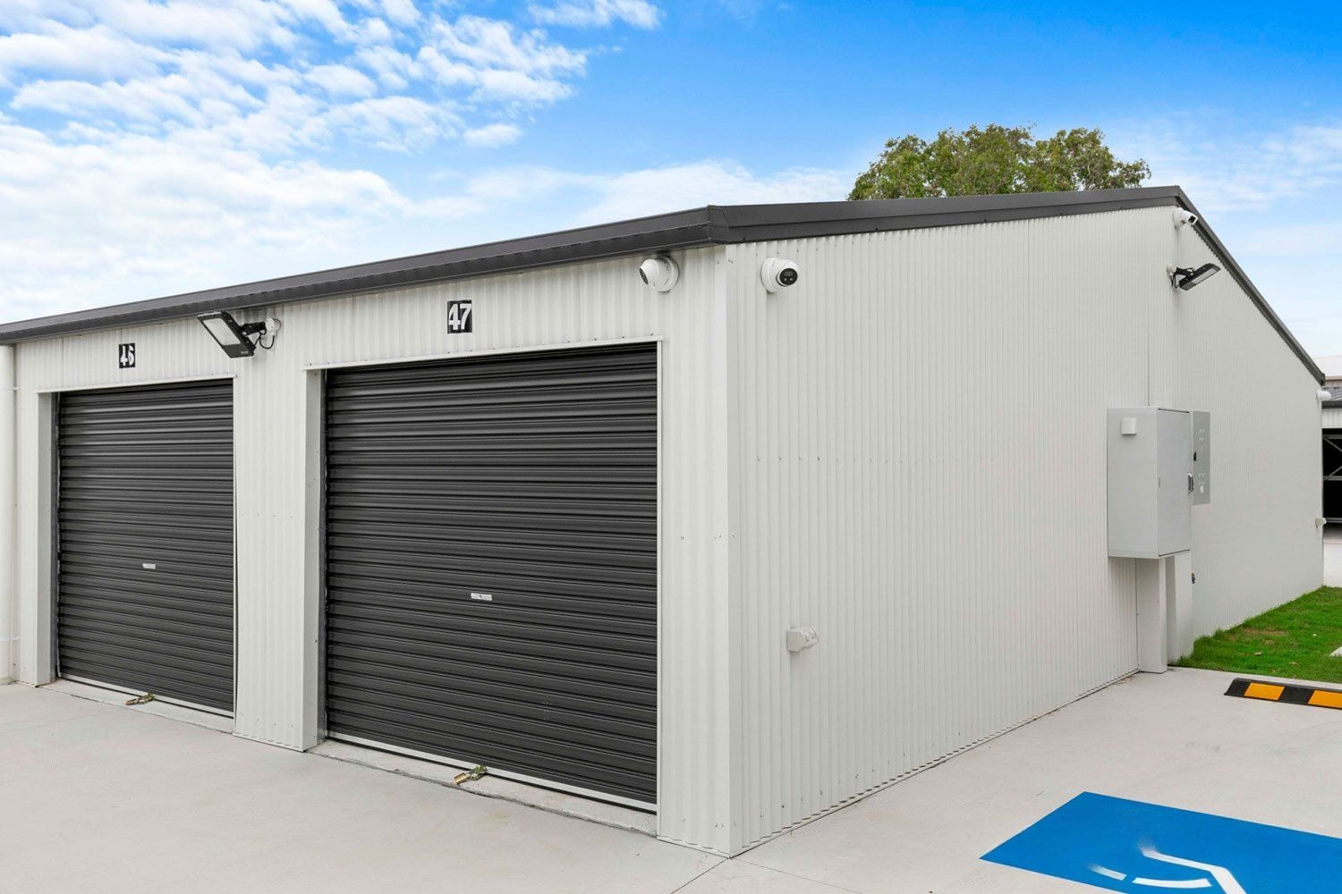 Storage Units In Hervey Bay With Security Camera And Lights