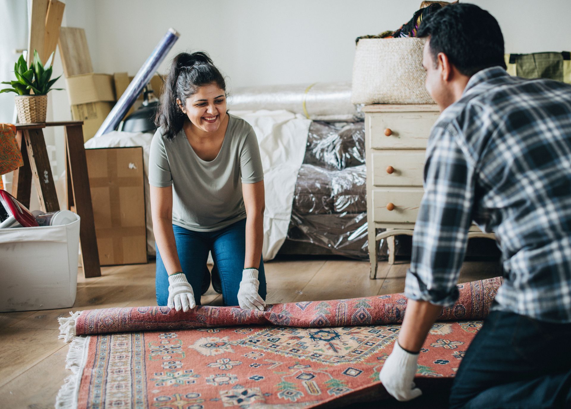 packing a rug