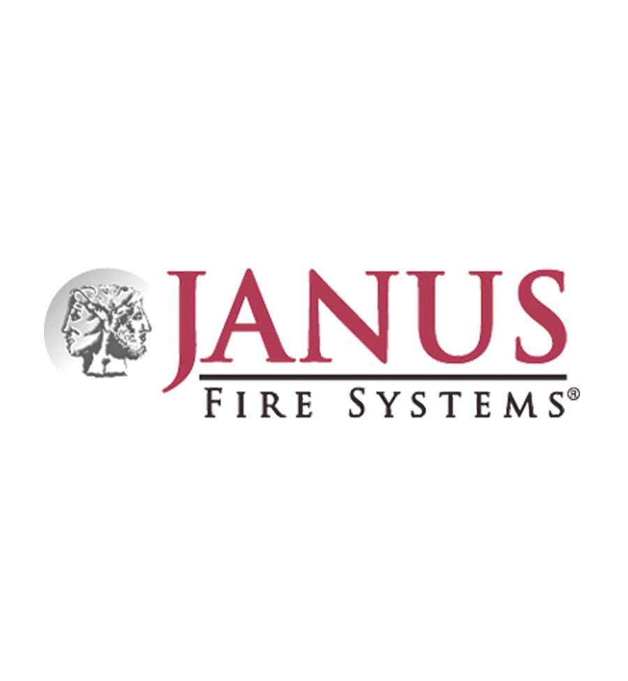 Janus fire systems logo on a white background