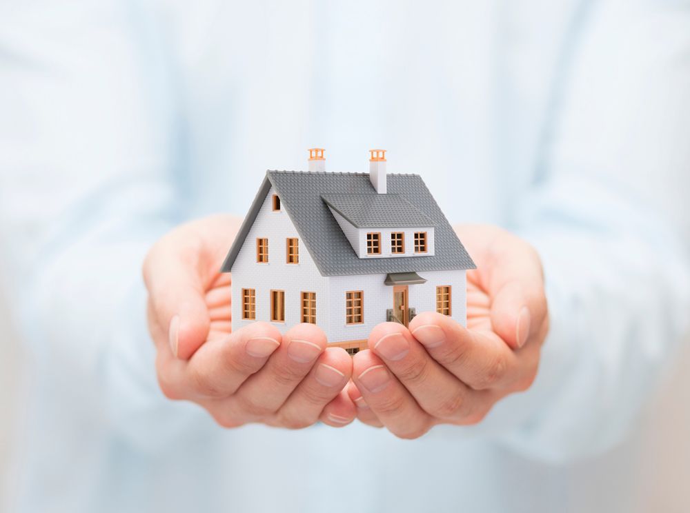 Person Holding a Miniature House