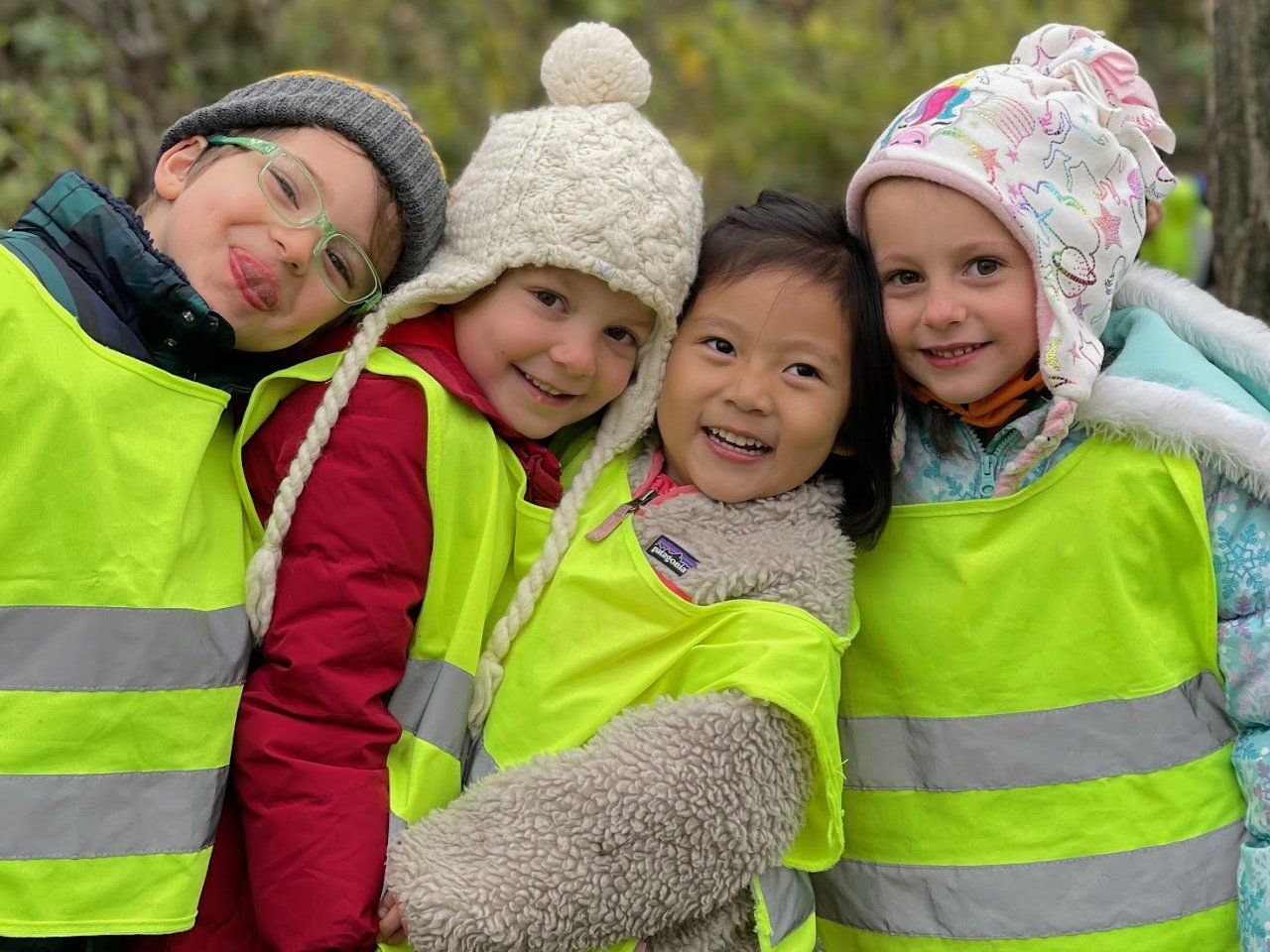 Montessori children smiling