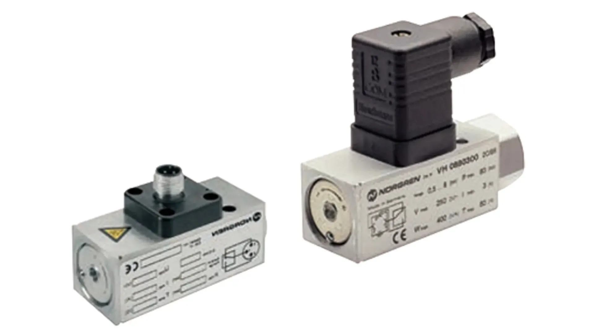 Pressure sensors, switch with electrical connectors.