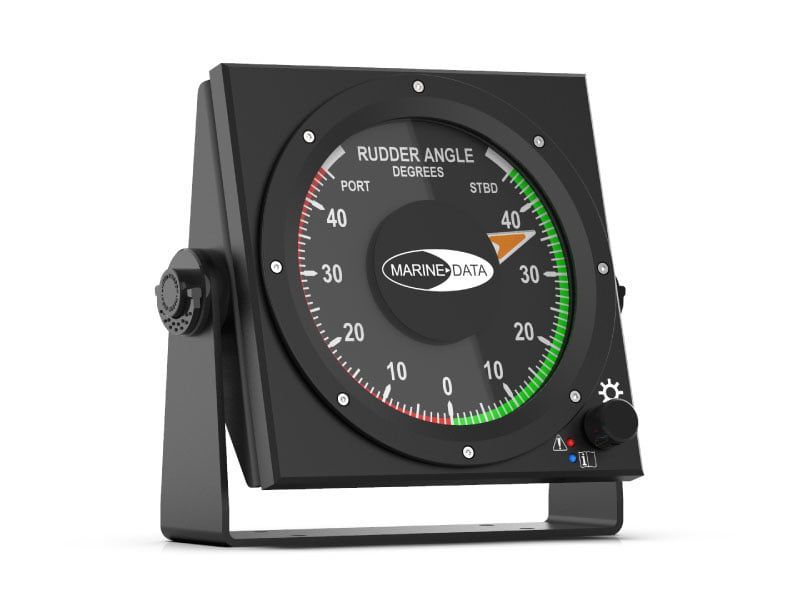 Rudder angle indicator, bridge instruments.