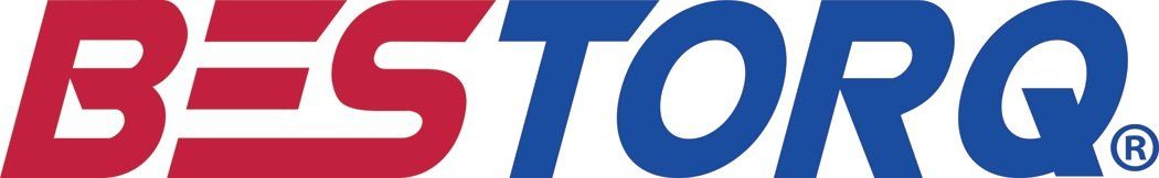 A red , white and blue logo for bestorg.