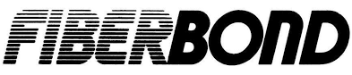 The word fiberbond is written in black on a white background