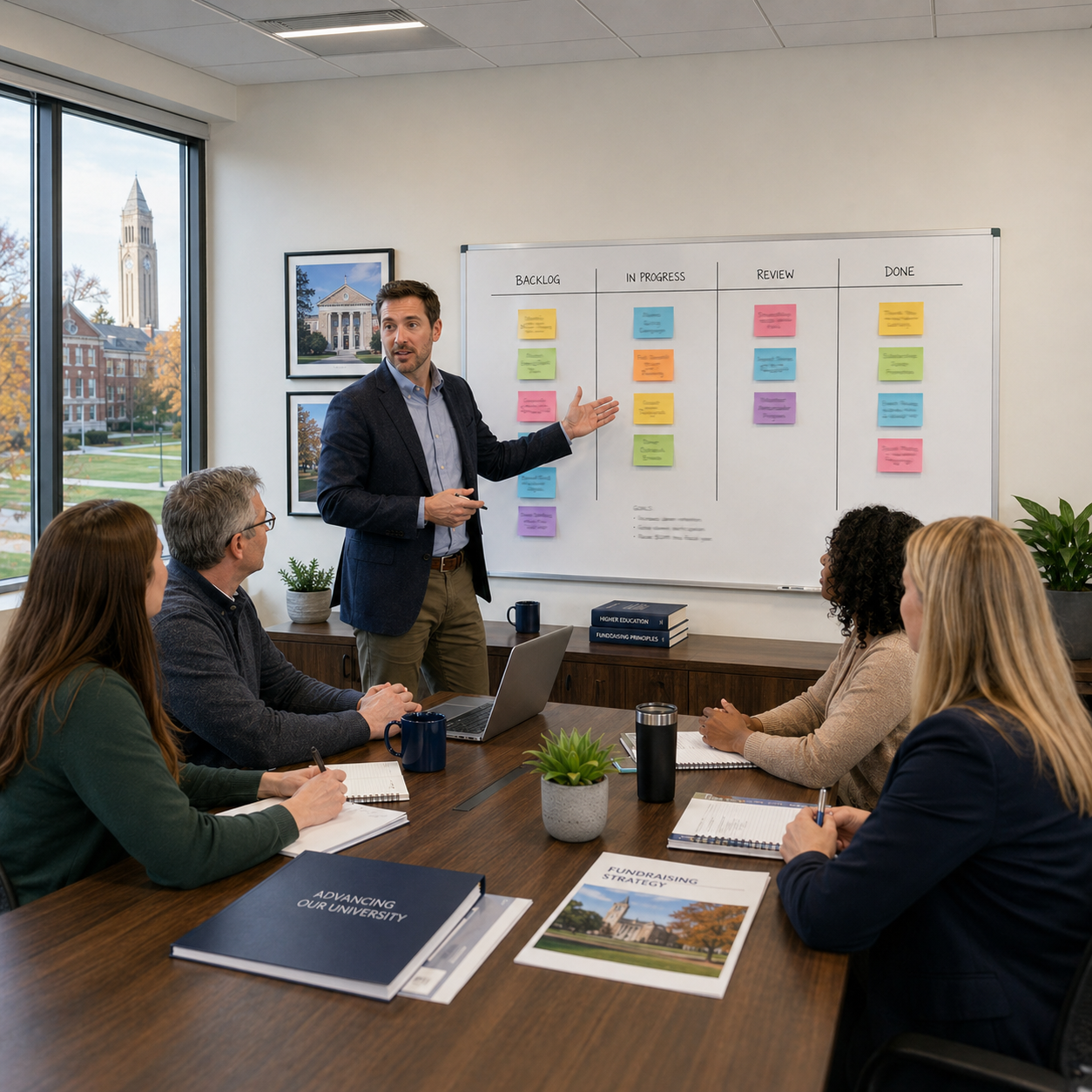 Team planning work with agile collaboration tools
