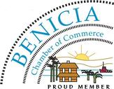 The benicio chamber of commerce logo is a proud member of the benicio chamber of commerce.