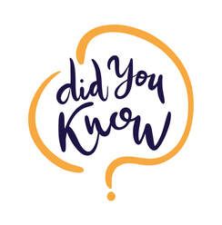 Did you know?