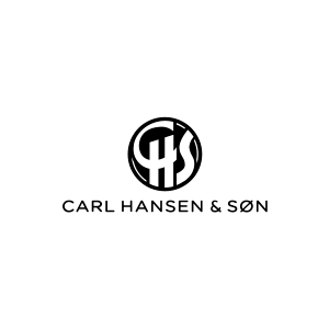 Logotipo de Carl Hansen & Søn en negro sobre fondo blanco.