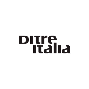 Logotipo de Ditre Italia en negro sobre fondo blanco