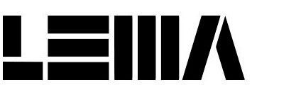 Logotipo estilizado negro con letras geométricas sobre fondo blanco.