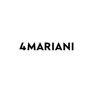 Logotipo negro de 4MARIANI sobre fondo blanco
