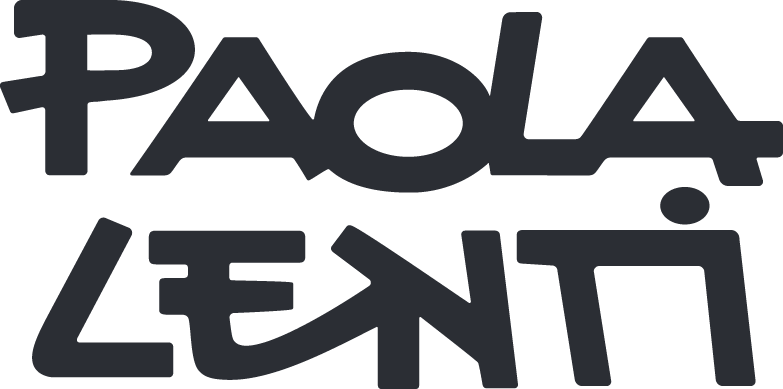 Logotipo estilizado en negro de “PAOLA ZENTI” sobre fondo blanco.