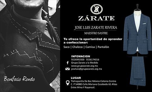 SASTRERÍA ZARATE - MAESTRO SASTRE