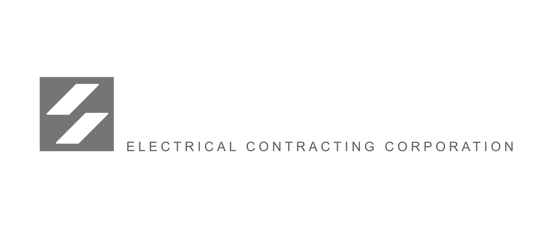 Stonegate logo, dark gray rectangle with