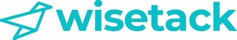 Logo of Wisetack, teal text and star-like graphic.
