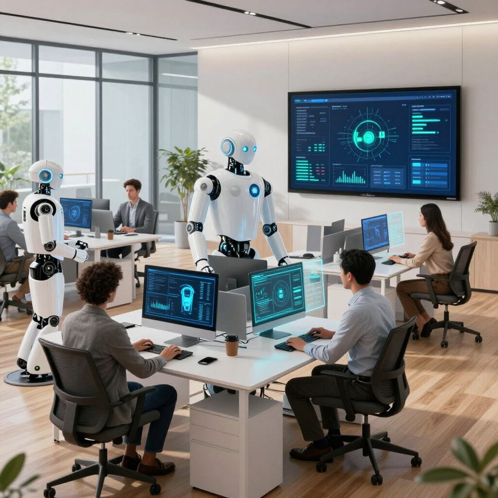 An agentic AI system proactively identifying and resolving a critical issue in a business process, shown as a highlighted alert on a dashboard.