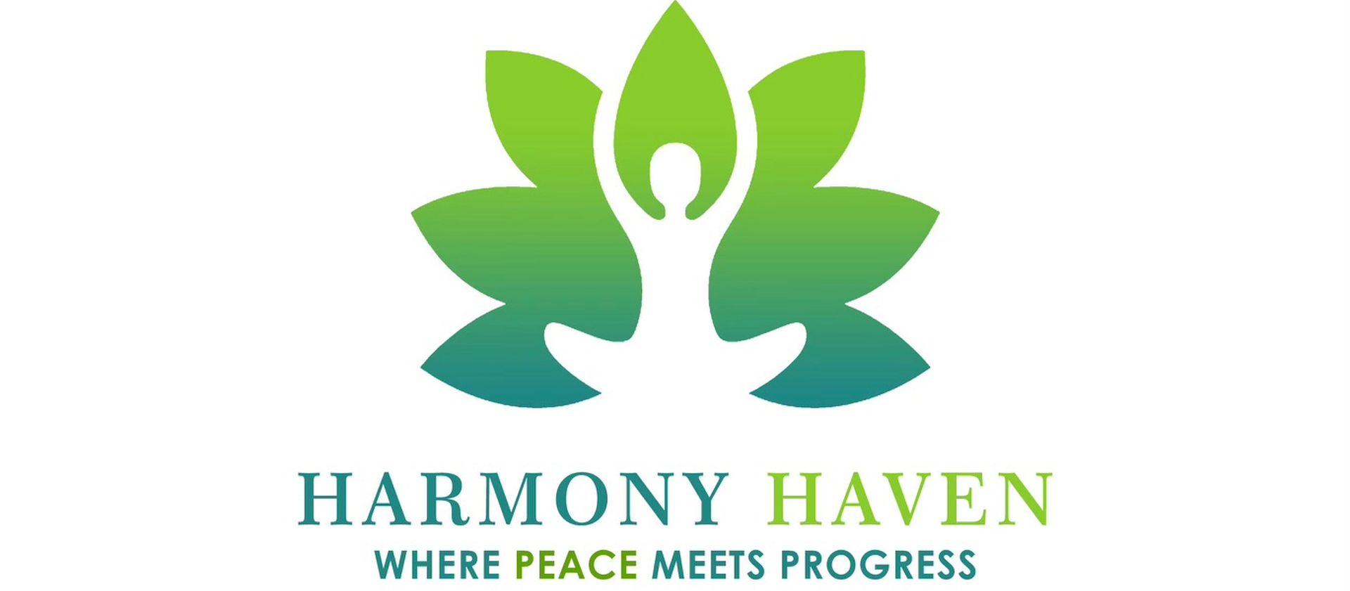 Harmony Haven Behavioral Health Center logo with a person in a lotus flower.