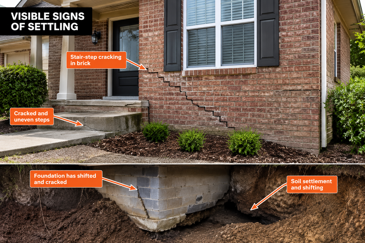 A concrete foundation for a house is being built. A concrete foundation for a house is being built.