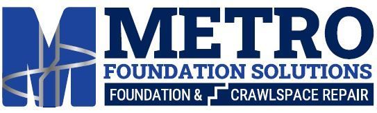 Logo for Metro Foundation Solutions; blue “M” with silver lines, “METRO”, and tagline “Foundation Solutions.”