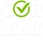 COR-LINK accreditation logo with a green checkmark inside a circle.
