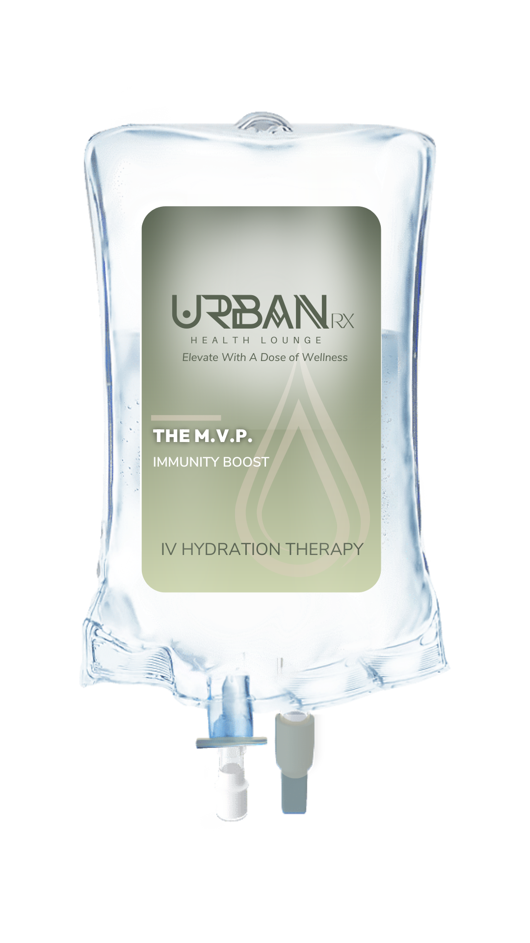 IV bag labeled